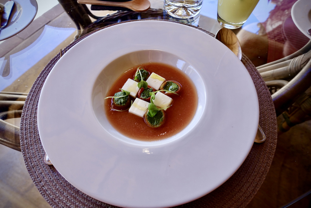 lunch dish at Awasi Atacama/Chile - luxury hotel Atacama